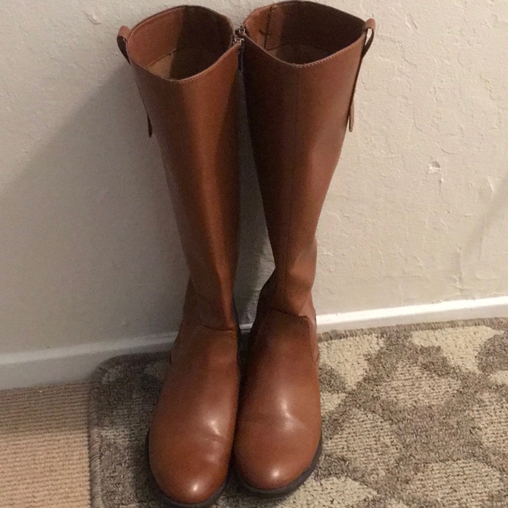 Tan rain boots - Riding style boots